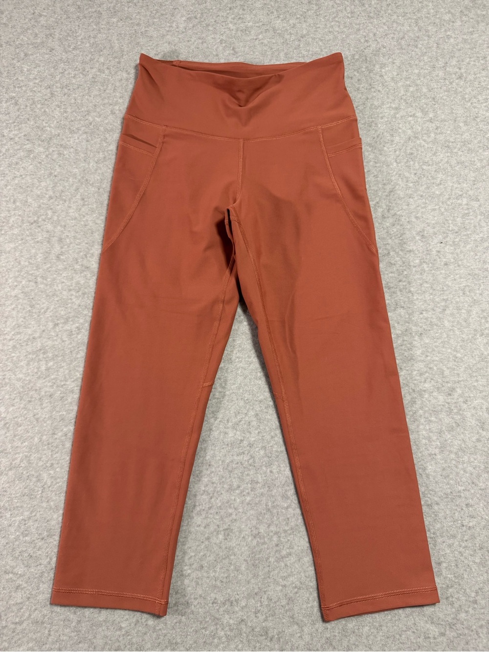 Old Navy Rust Colored High-Waist Capri Leggings